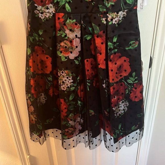 NWT Studio One Floral Net Fit & Flare Dress - Picture 4 of 10